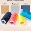 Vellostar Sewing Kit for Adults & Beginners – Portable Needle & Thread Travel Kit w/ 24 Thread Colors, Needles, Scissors & Sewing Supplies for Emergency Clothing Repairs, Buttons, & Home Mending