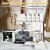 360 Upgraded Serger Overlock Sewing Machine with Wide-Open Threading, 12 Built-in Stitches, 2/3/4 Thread Capability, 1300 SPM High Speed, Differential Feed, Pro Overlocker for Tailors & Pros