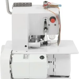 4-Thread Lockstitch Machine 1200 Stitches/Min, Metal Frame Serger & Overlock Machine Adjustable Needle Pitch, Ideal for Home and Industrial Sewing