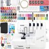 Brother Air1800 Air Serger with Jet-Air Threading and 250+ Accessories including 83 Spools of Thread - 1