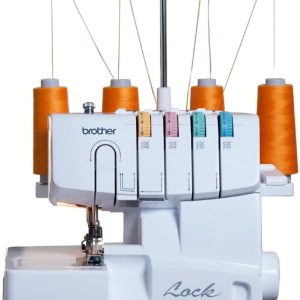 Brother Serger, 1034D, Heavy-Duty Metal Frame Overlock Machine, 1,300 Stitches Per Minute, Removeable Trim Trap, 3 Included Accessory Feet, White - 1