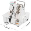 Seaming Machine, Professional 4 Thread Serger Overlock Sewing Machine 4-Line w/Foot Controller Seaming Tool 80W 1200 Stitches/Min portable for Undershirts, Cotton Sweaters