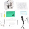 Seaming Machine, Professional 4 Thread Serger Overlock Sewing Machine 4-Line w/Foot Controller Seaming Tool 80W 1200 Stitches/Min portable for Undershirts, Cotton Sweaters