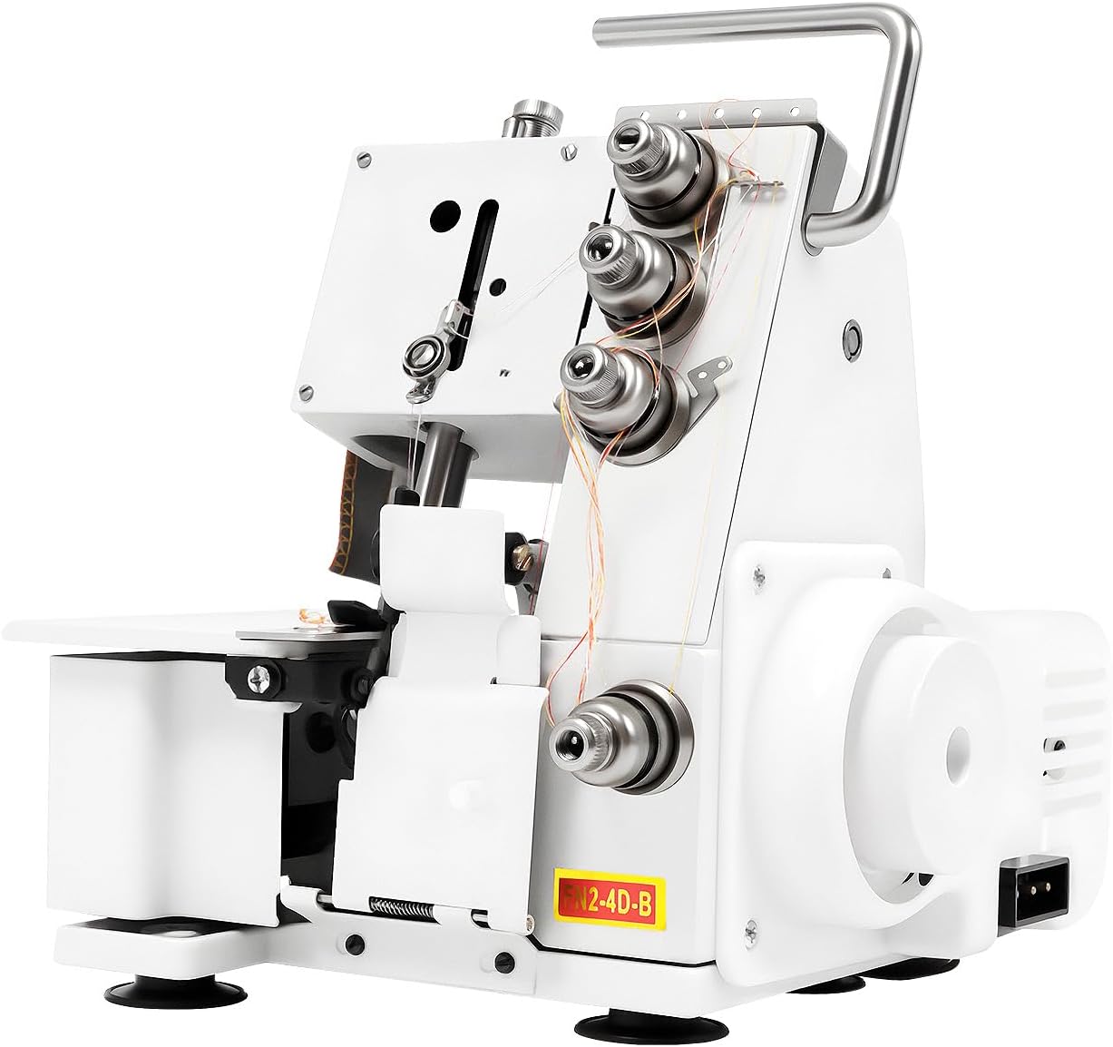 Serger Sewing Machine, Four-Thread Overlocking Machine Metal Frame Overlock Machines with LED Light & 1200 SPM for Both Domestic and Industrial Professional Sewing - 1