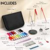 Coquimbo Sewing Kit for Adults, Christmas Stocking Stuffers for Teen Girls | Gifts for Mom, Dorm Room Essentials, Sewing Supplies, Needle and Thread Kit, Portable for Travel, Emergency, Beginner (Black)