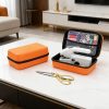 Hand Held Sewing Machine for Adults & Beginners, with Orange Leather Storage Case and 112 PCS Sewing Kit, Portable Mini Hand Sewing Machine, Assorted Needles, Threads, Heavy Duty Scissors