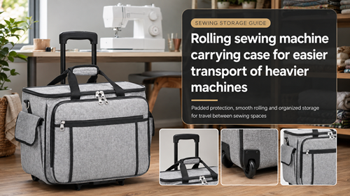 Rolling sewing machine carrying case featured guide image