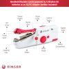 SINGER Stitch Sew Quick™ Portable Handheld Cordless Mending Machine | Cordless handheld mending machine for fast repairs on curtains, bedding and clothes; single-thread, includes bobbins/needles
