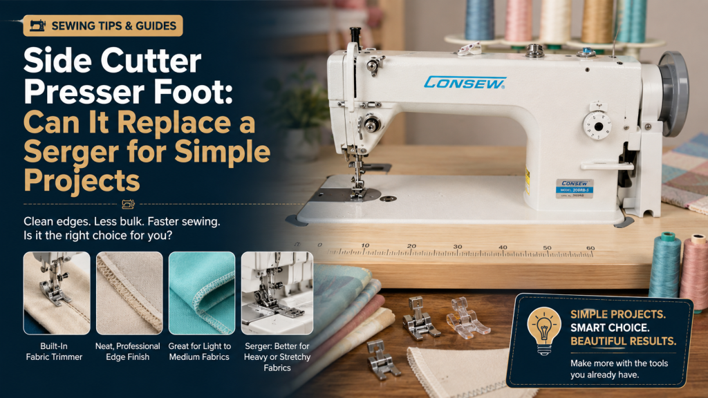Side Cutter Presser Foot: Can It Replace a Serger for Simple Projects
