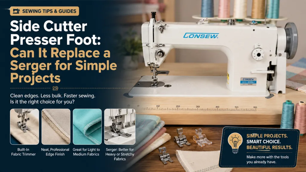 Side Cutter Presser Foot: Can It Replace a Serger for Simple Projects