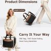 Arcoyard Sewing Machine Case with Wheels, Rolling Sewing Machine Carrying Case with Removable Bottom Pad & 2 Packing Cubes Storage, No Installation Required, Compatible with Singer, Brother, Brown
