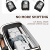 Arcoyard Sewing Machine Case with Wheels, Rolling Sewing Machine Carrying Case with Removable Bottom Pad & 2 Packing Cubes Storage, No Installation Required, Compatible with Singer, Brother, Brown