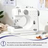 Beginner Sewing Machine, 12 Built-in Stitches with Foot Pedal, 2-Speed Control, Portable Mini Sewing Machine for Home Travel Use & Sewing Enthusiasts (grey)