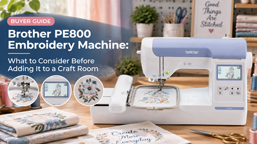 Brother PE800 Embroidery Machine: What to Consider Before Adding It to a Craft Room