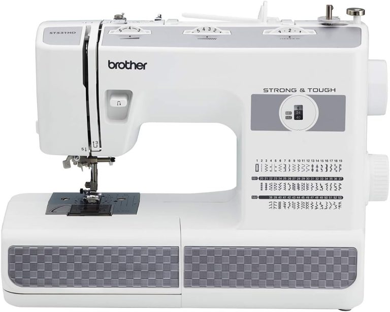 Brother ST531HD Strong & Tough 53 Stitch Sewing Machine with Finger Guard 16x8x12