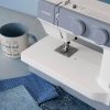 Janome 1522-BG Mechanical Sewing Machine - Aesthetic Blue-Grey Sewing Machine for Beginners, 22 Built in Stitches, 1 Step Buttonhole, Heavy Duty Metal Frame, Built in Needle Threader for Easy Use