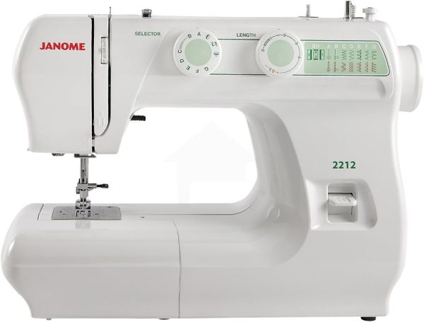 Janome 2212 Front-Loading Sewing Machine with 12 Built-In Stitches