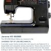 Janome HD-5000 Black Edition Heavy-Duty Sewing Machine