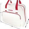 SINGER® Machine Carrying Tote Bag for Sewing Machines & Sergers, Cream/Red