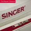 SINGER® Machine Carrying Tote Bag for Sewing Machines & Sergers, Cream/Red