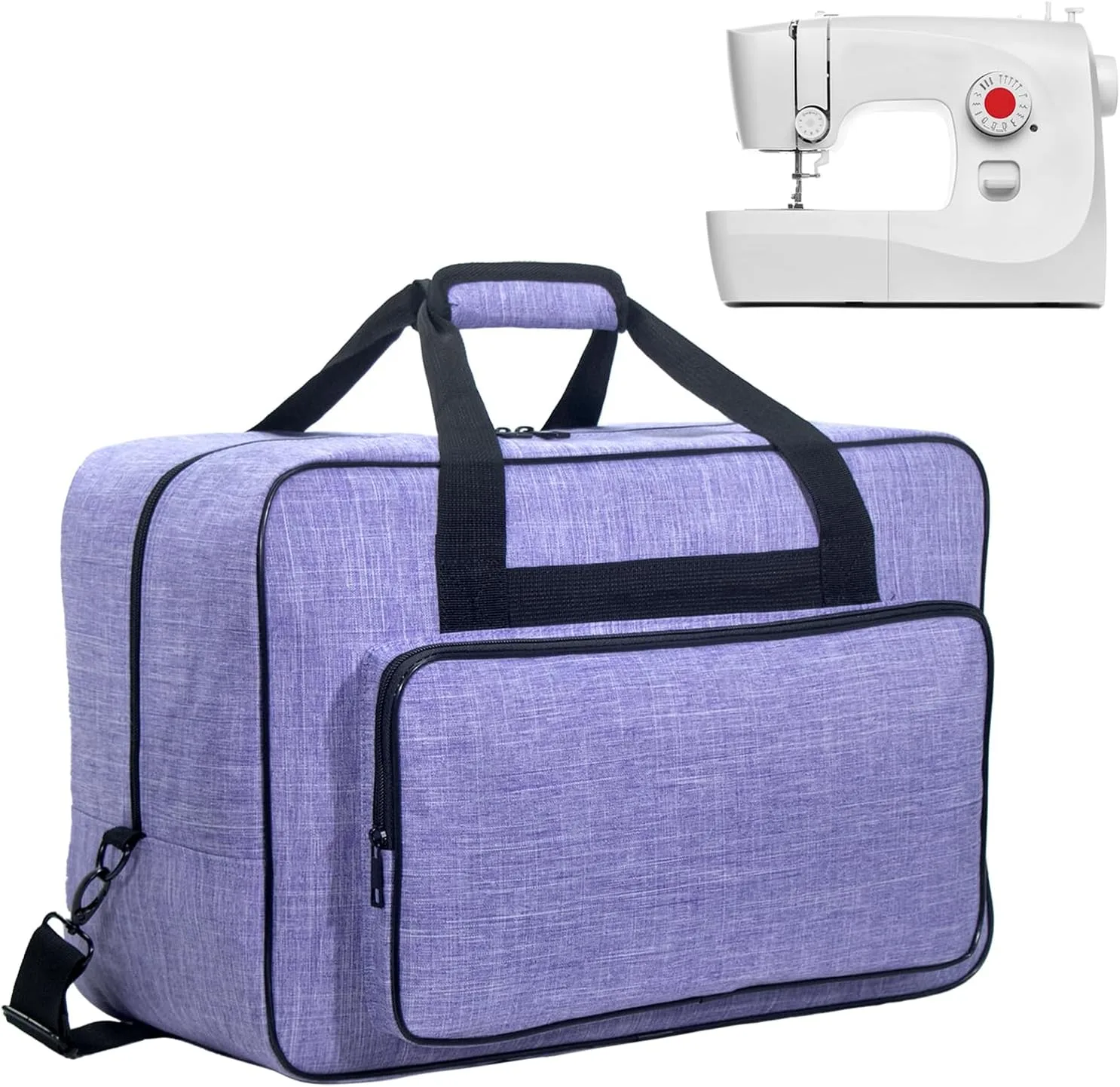 Sewing Machine Carrying Case with Padded Handles, Large Sewing Machine Bag - 1